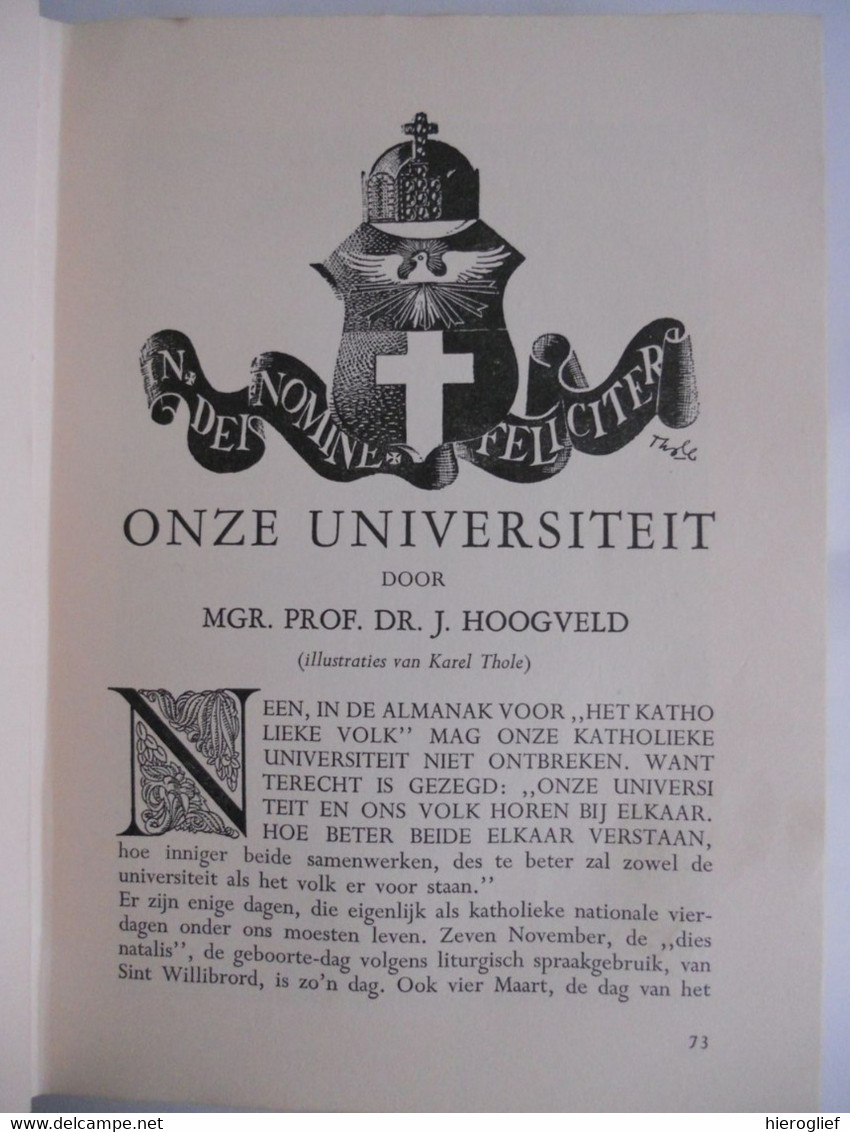 ZONNEWIJZER 1940 Almanak Voor Het Katholieke Gezin Felix Timmermans Kuyle Cleerdin Halmon Smit Valkenier Teunissen - Histoire