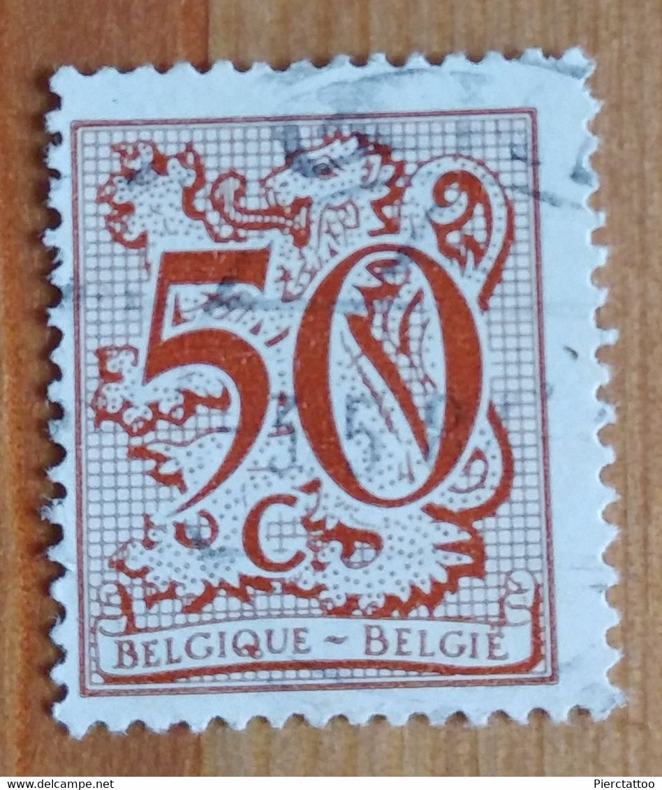 Chiffre Sur Lion Héraldique (50c) - Belgique - 1979 - YT 1944 - Oblitéré - 1977-1985 Chiffre Sur Lion