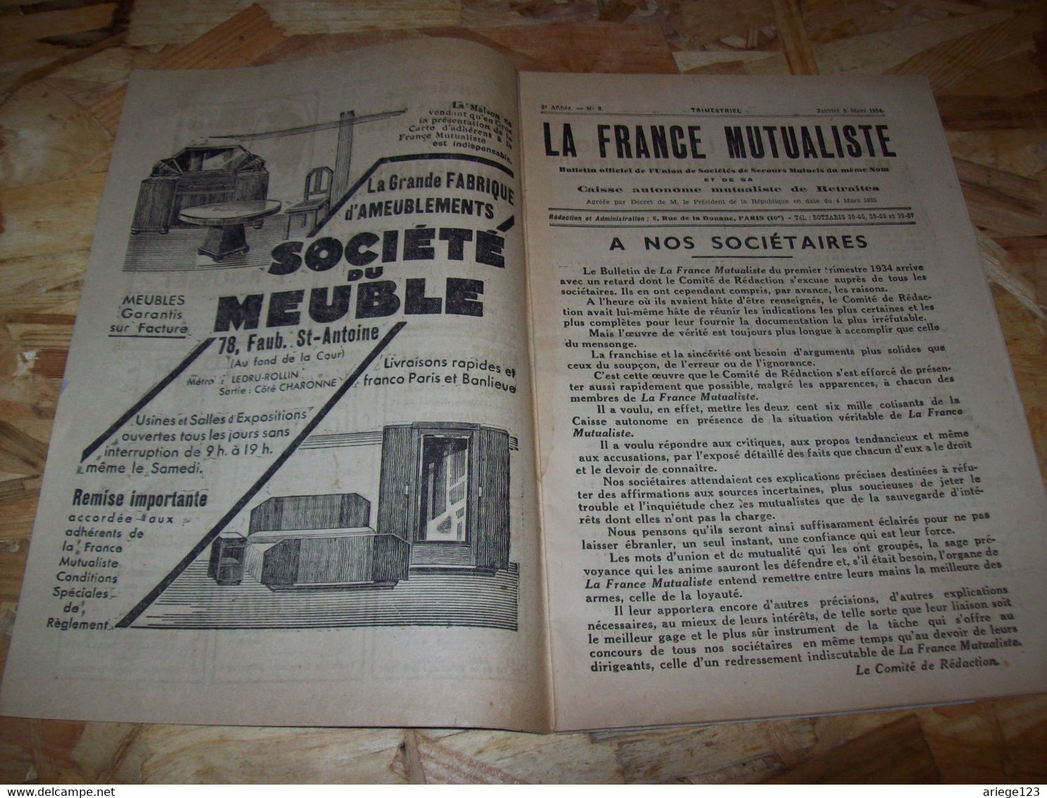 La France Mutualiste Bulletin Officiel De L Union De Sociétés De Secours Mutuels Du Même Nom Caisse Autonome Retraites - Droit