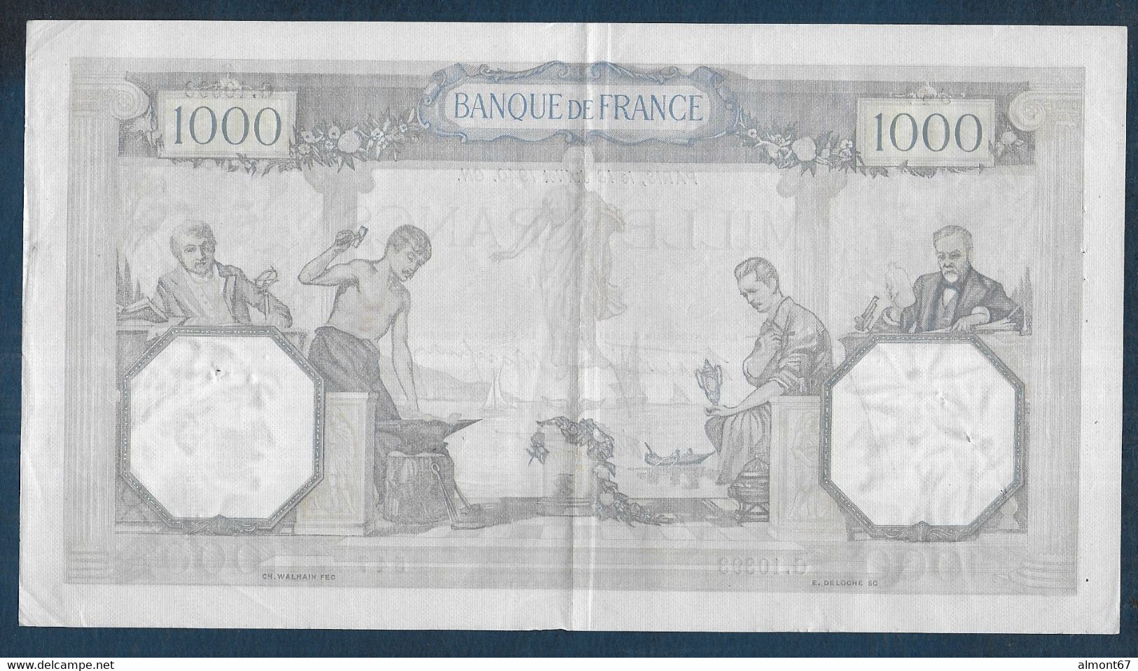 1000 Francs  Cérès Et Mercure   Du  18 Juillet  1940 - 1 000 F 1927-1940 ''Cérès Et Mercure''