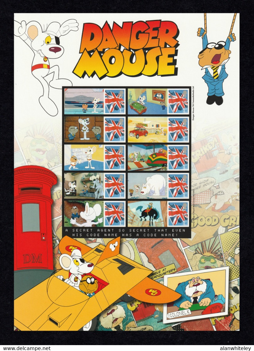 GREAT BRITAIN 2015 Danger Mouse: Personalised Sheet UM/MNH - Smilers Sheets