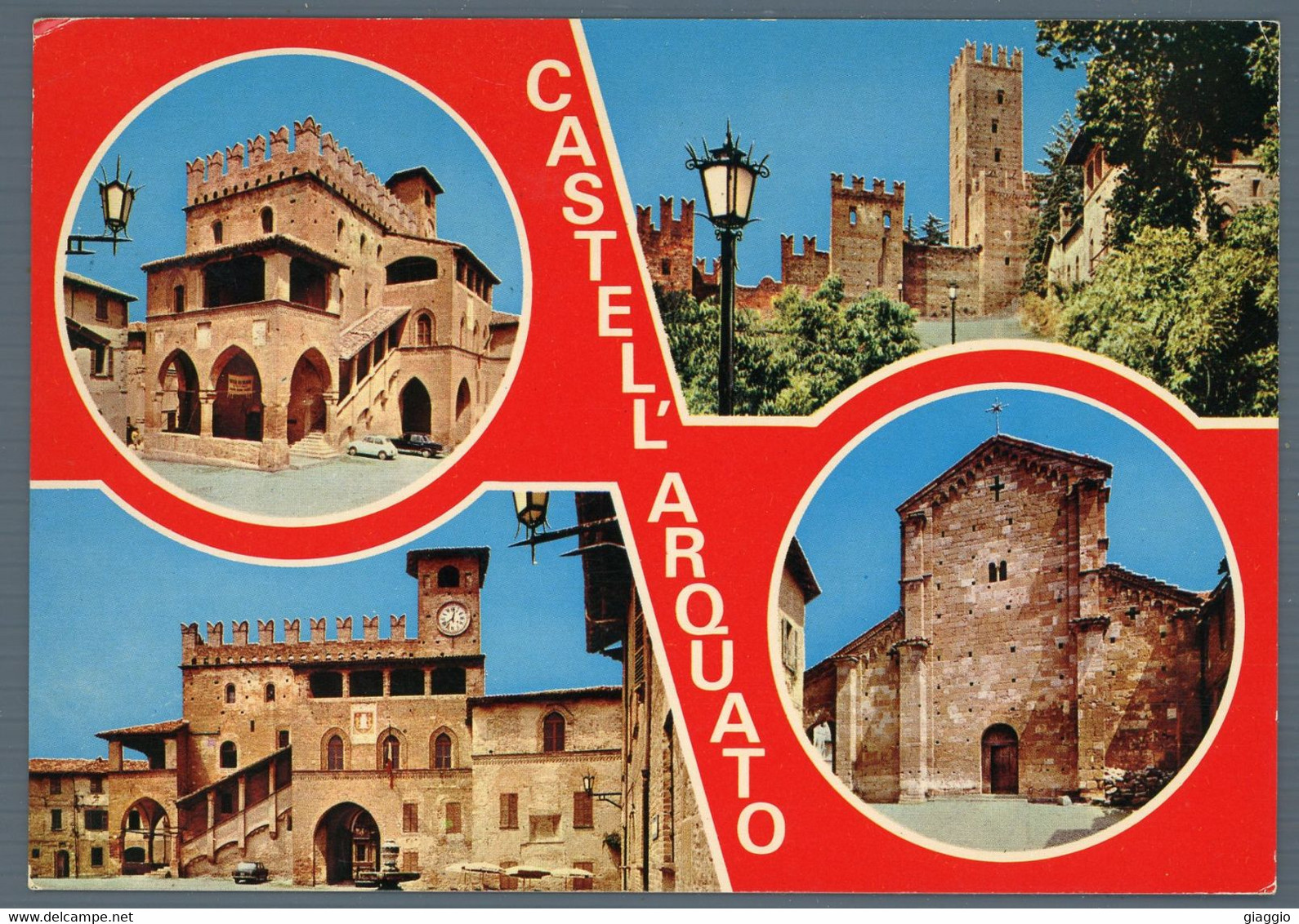 °°° Cartolina - Castell'arquato Vedute Viaggiata ( I ) °°° - Piacenza