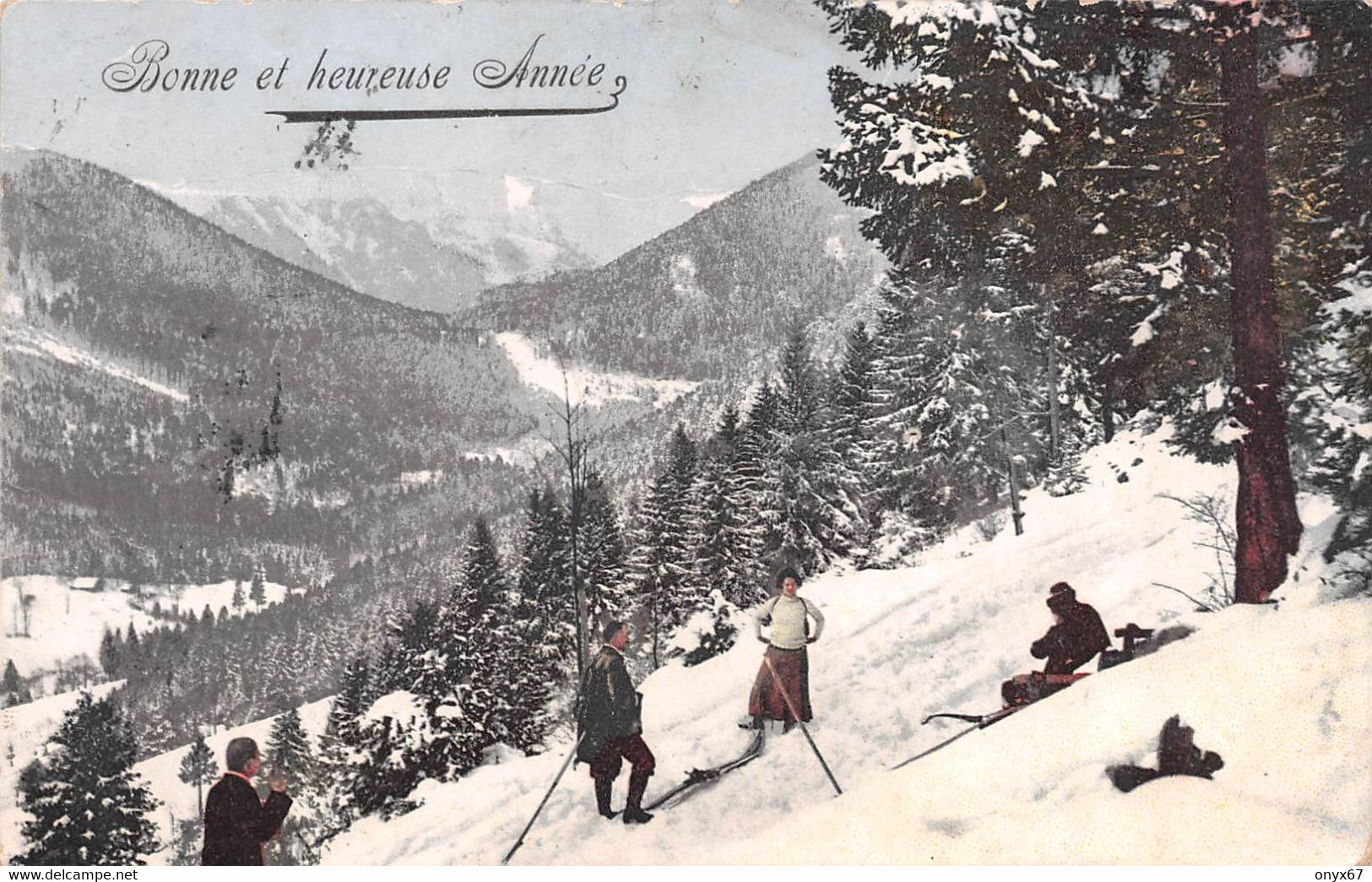 Vallée Munster-68-Hautes-Vosges-Hochvogesen-Münstertal-près Hohneck-SKI-SKIEUR-SPORT D'HIVER-Neige-Vogesen - Winter Sports