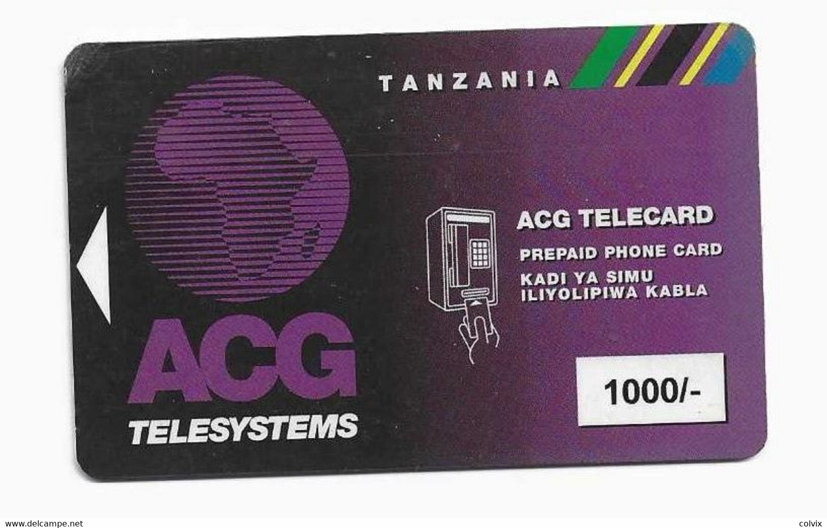 TANZANIE RECHARGE ACG TELESYSTEMS 1000/- Units - Tansania