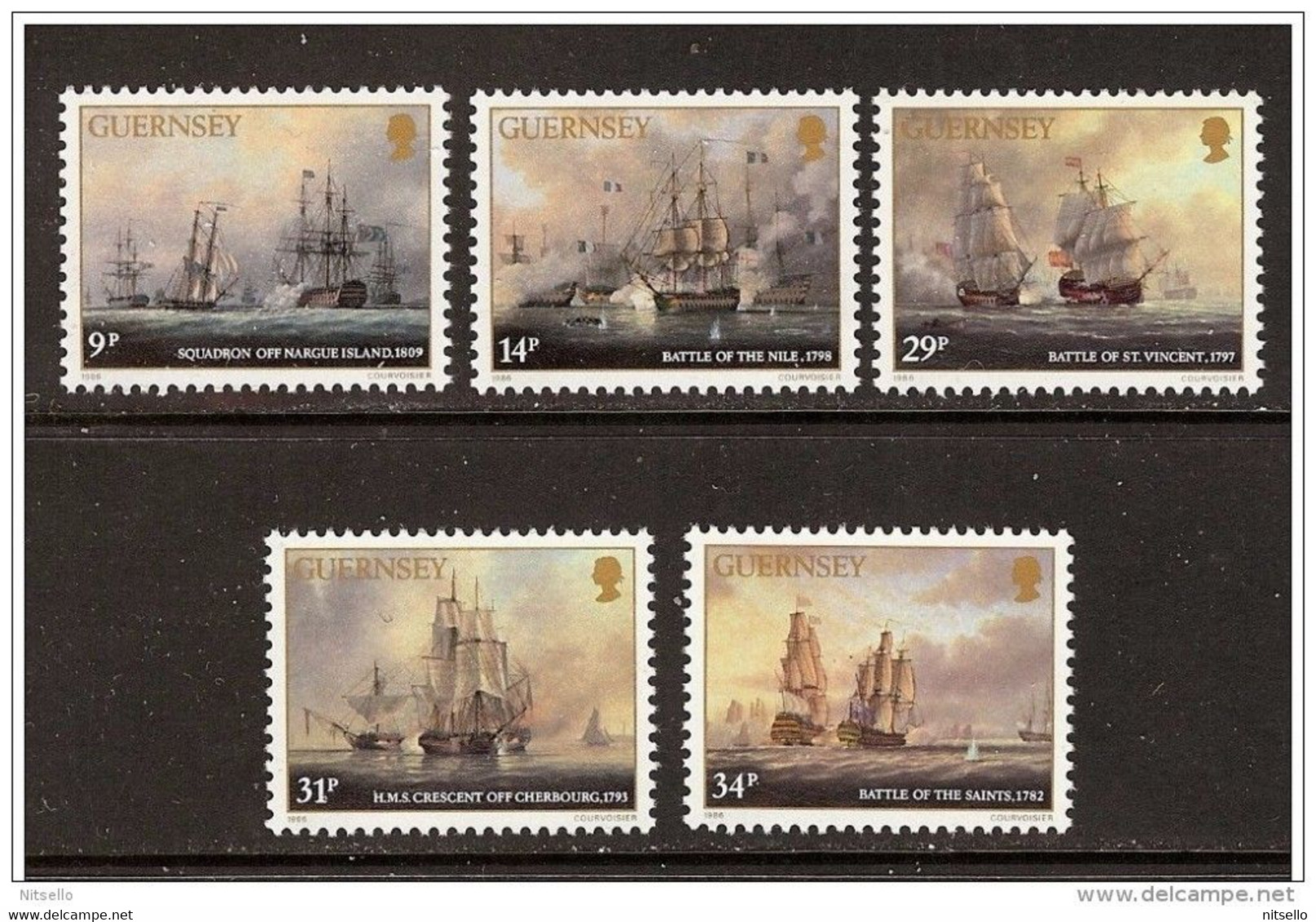 LOTE 2221 /// (C160) GUERNSEY YVERT Nº: 354/358 ** MNH // CATALOG./COTE: 8,00€ ¡¡¡ OFERTA - LIQUIDATION - JE LIQUIDE !!! - Guernsey