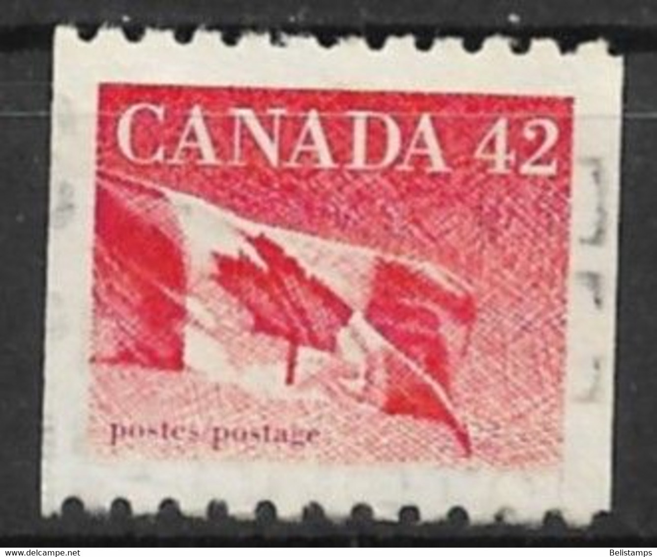 Canada 1991. Scott #1394 (U) Flag - Francobolli In Bobina