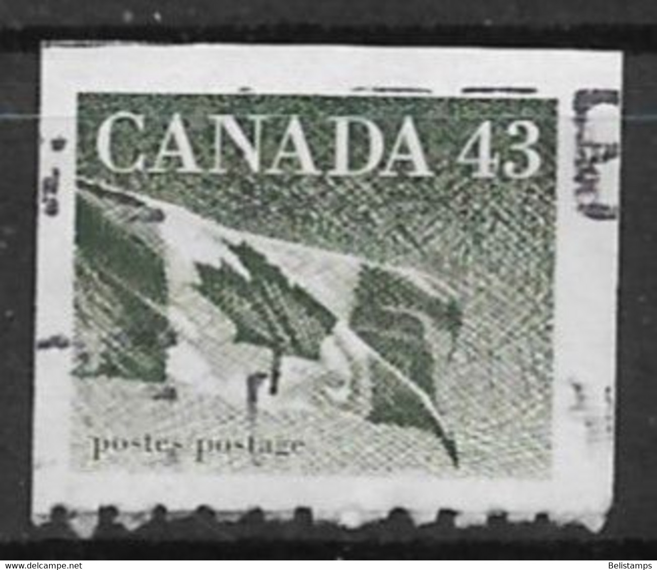 Canada 1992. Scott #1395 (U) Flag - Markenrollen