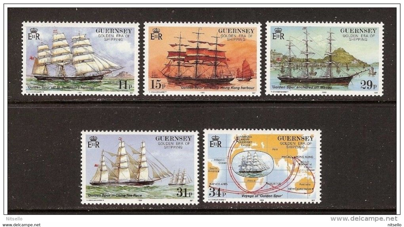 LOTE 2221 /// (C145) GUERNSEY YVERT Nº: 412/416 ** MNH // CATALOG./ COTE: 7,50€¡¡¡ OFERTA - LIQUIDATION - JE LIQUIDE !!! - Guernsey