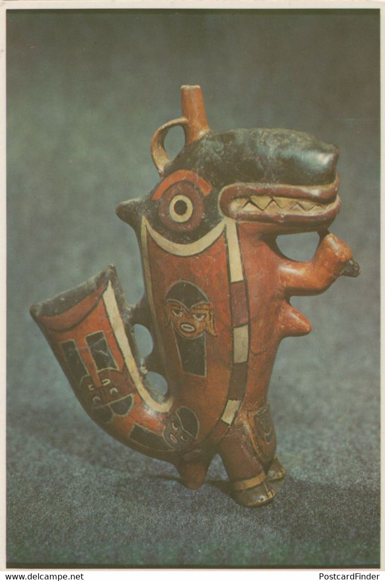 Cachalote Demon Antique Vase Nazca Culture Pottery Peru Postcard - Articles Of Virtu