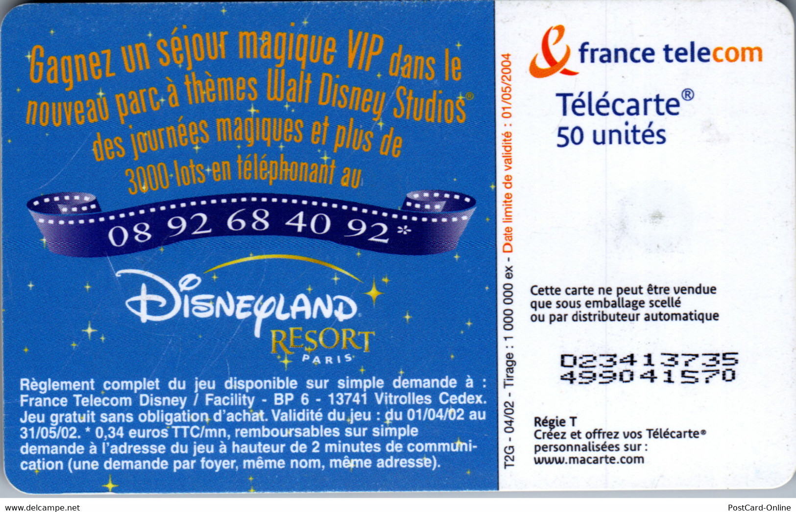 21203 - Frankreich - Walt Disney Studios , Disneyland Resort - 2002