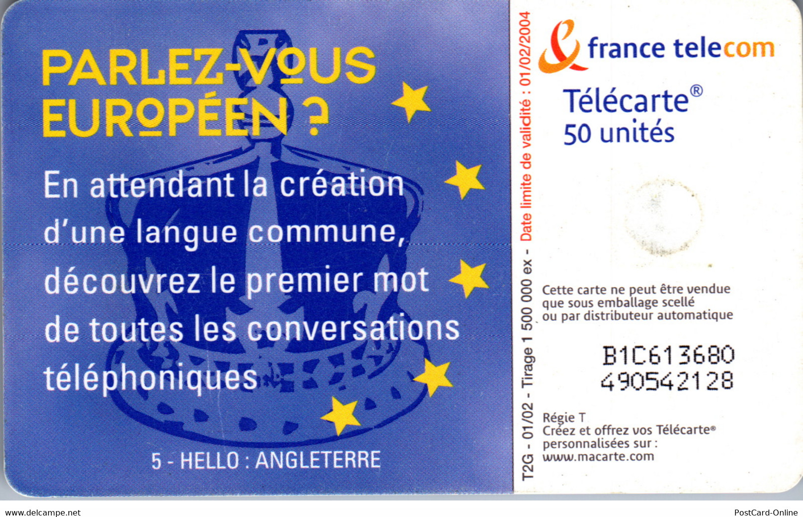21204 - Frankreich - Hello , 5 - Angleterre - 2002