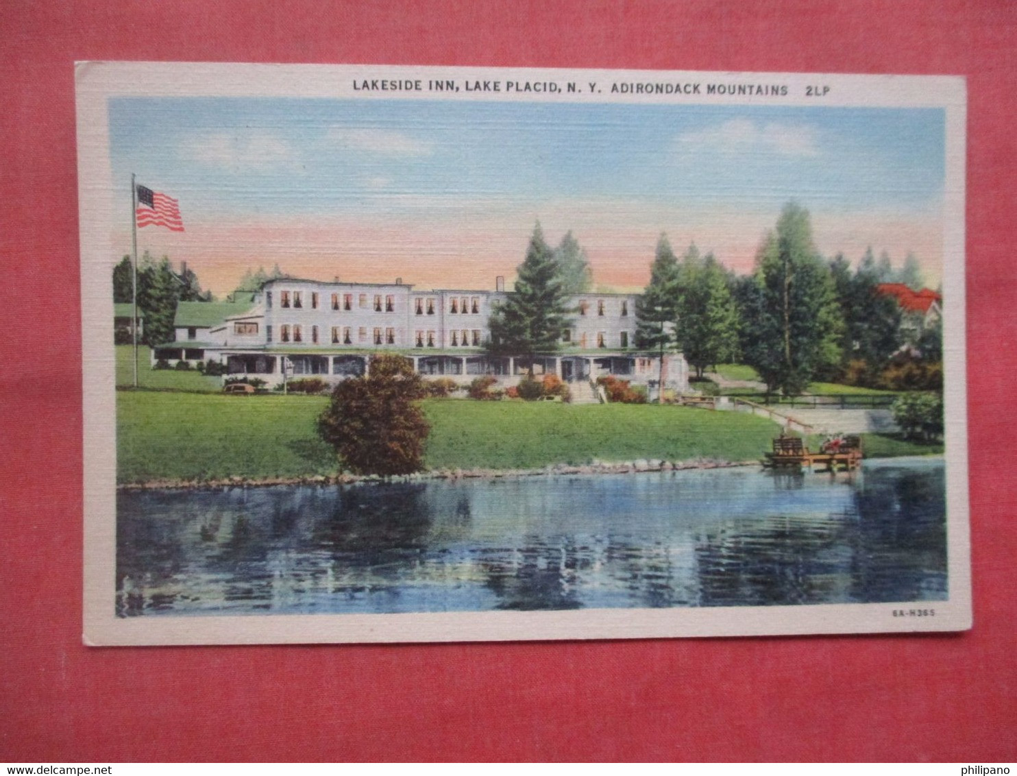 Lakerside Inn Lake Placid Adirondack Mountains.    New York   Ref  5281 - Adirondack