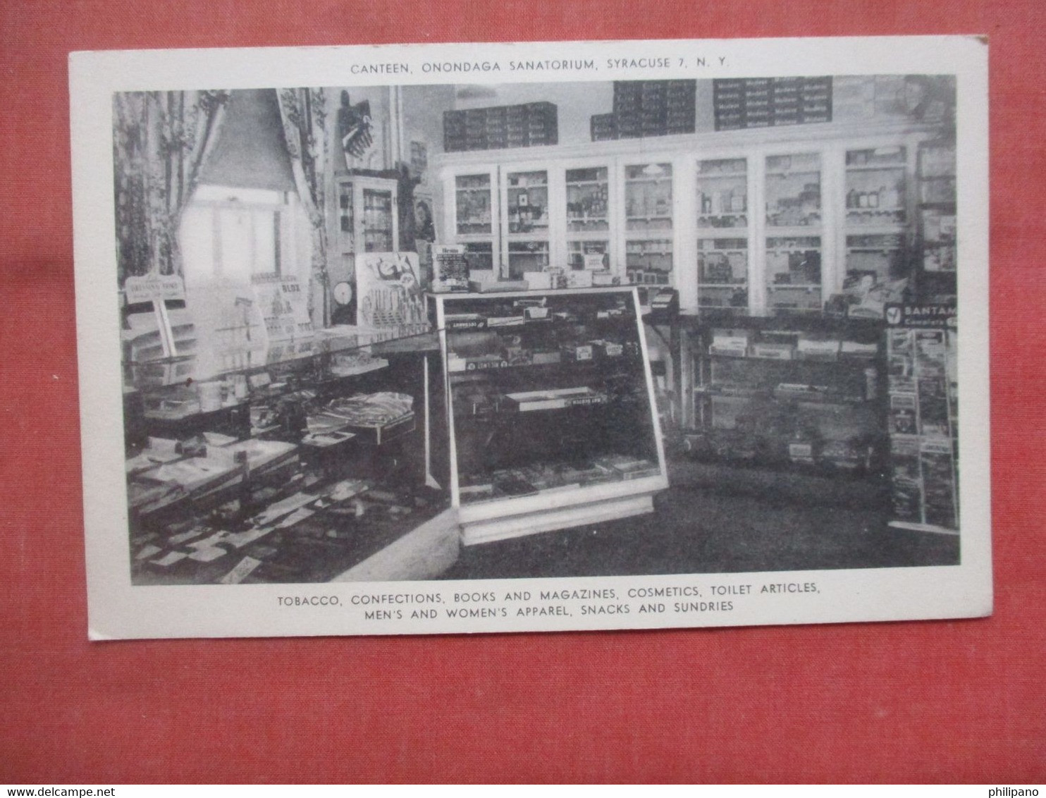 Tobacco Confections, Books & Magazines. Canteen Onondaga Sanatorium. Syracuse    New York   Ref  5281 - Syracuse