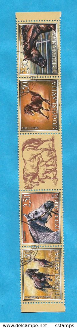 1998 AUSVERKAUF  JUGOSLAVIJA  JUGOSLAWIEN PFERDE SPORT USED - Used Stamps