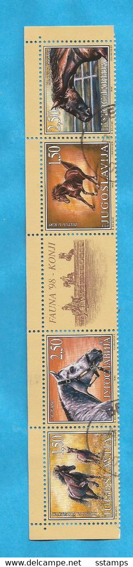 1998 AUSVERKAUF  JUGOSLAVIJA  JUGOSLAWIEN PFERDE SPORT USED - Used Stamps