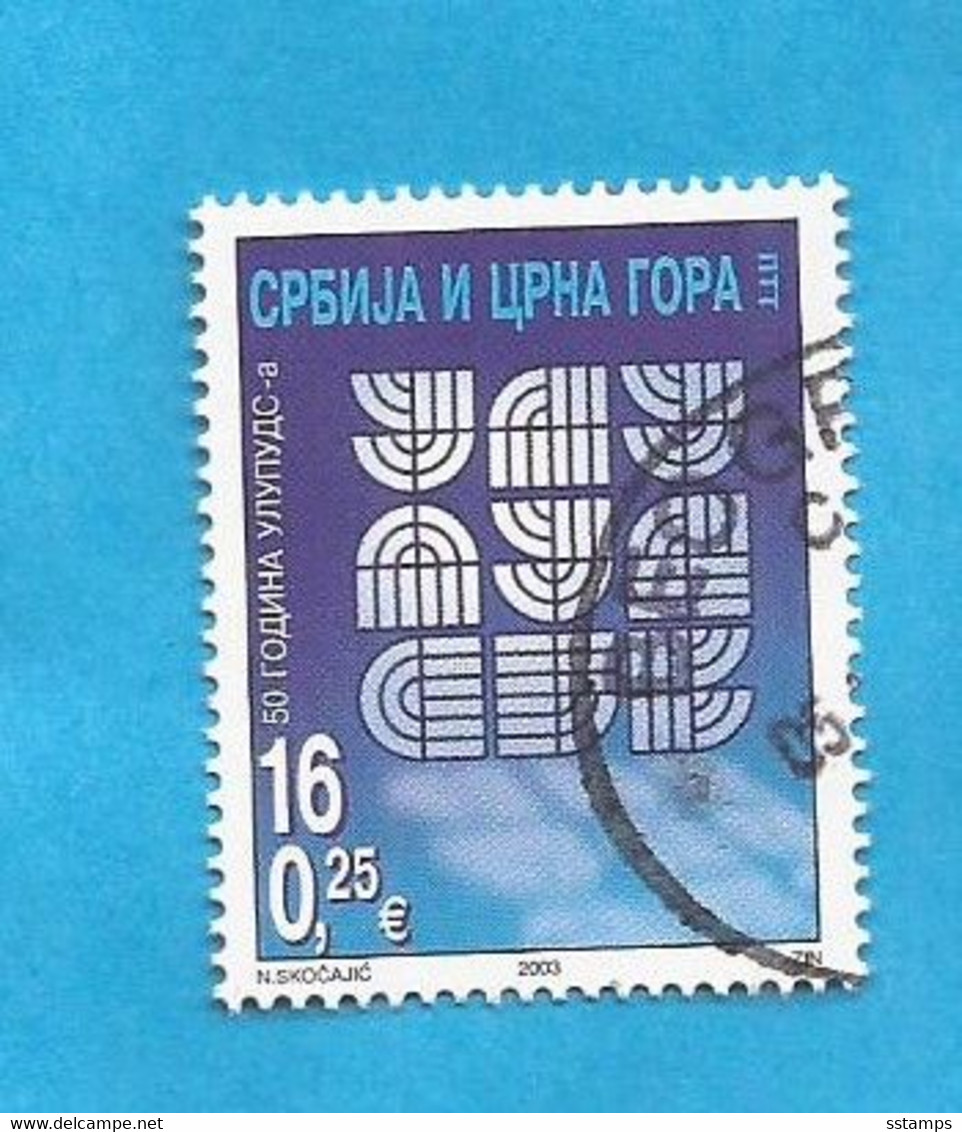 2003  3153  KUNST DESIGNER JUGOSLAVIJA JUGOSLAWIEN SRBIJA SERBIEN CRNA GORA MONTENEGRO  VERBAND ULUPUDS ARTE  USED - Used Stamps