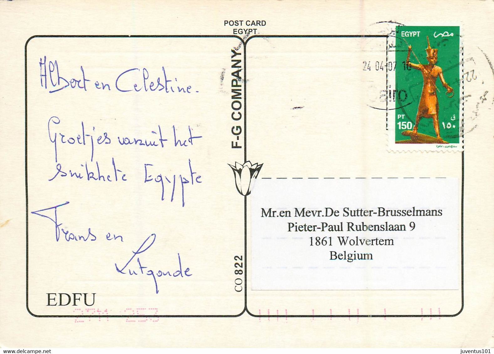 CPSM Egypte-Edfu-Format 16.5x11.5-Beau Timbre     L1038 - Edfou