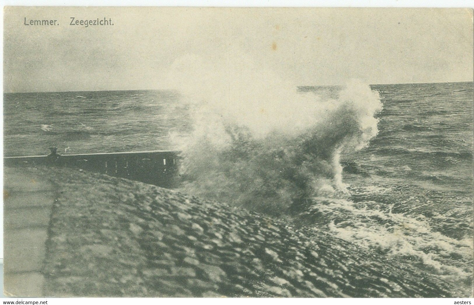 Lemmer 1931; Zeegezicht - Gelopen. (W.A.F. Koopman - Lemmer) - Lemmer