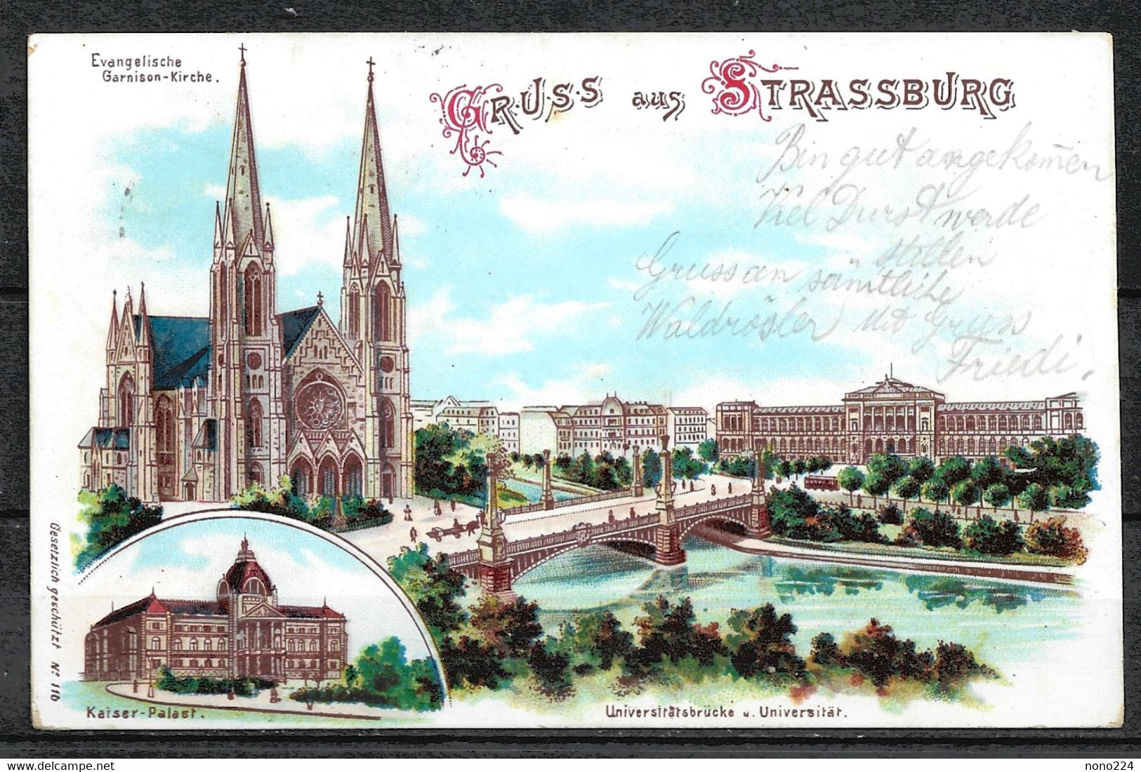 Carte P De 1899 ( Strassburg ) - Strasburg