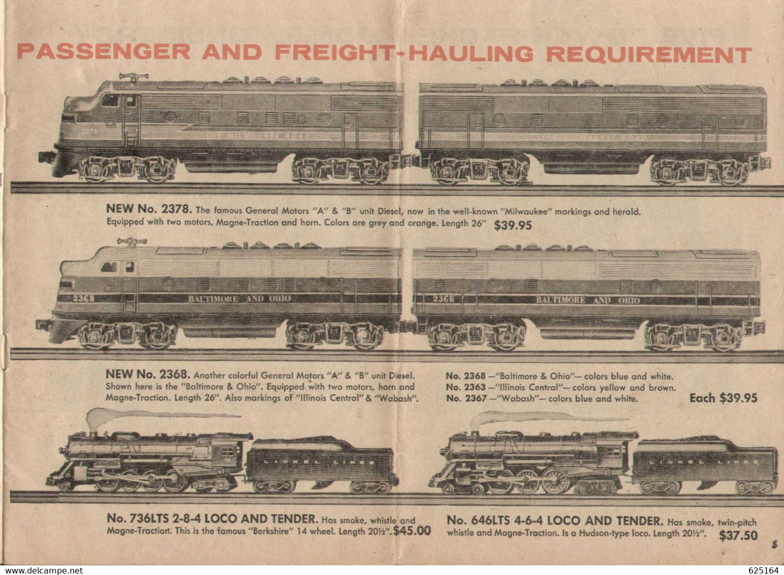 Catalogue LIONEL 1956 The New Lionel Accessories Gauge O - Inglés