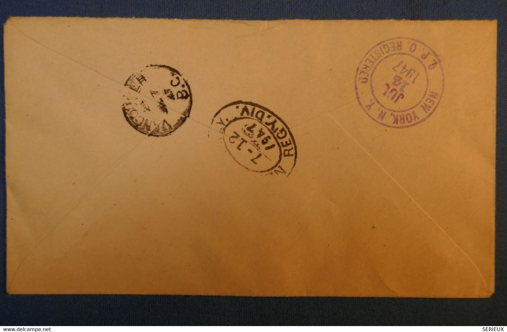 E 12 OCEANIE BELLE LETTRE RECOMMANDEE 1930 PAPETEE POUR NEW YORK USA + AFFRANCH PLAISANT - Storia Postale