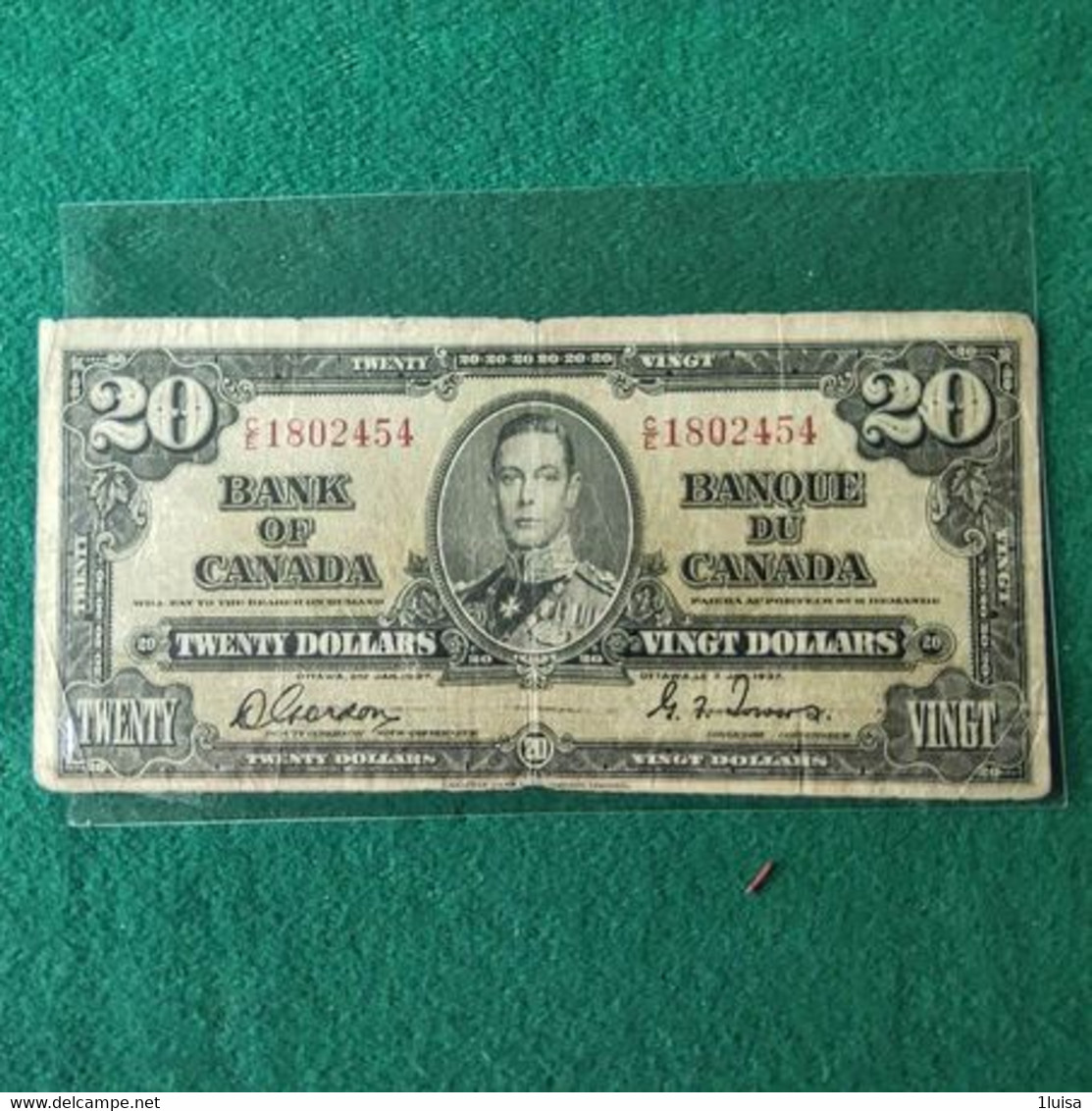 CANADA 20 DOLLARS 1937 - Canada