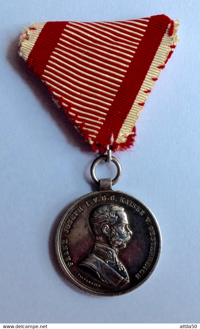 Austria-Ungheria - Bravery Medal Of Franz Joseph Kaiser - Silver Medal - 1880 - Adel