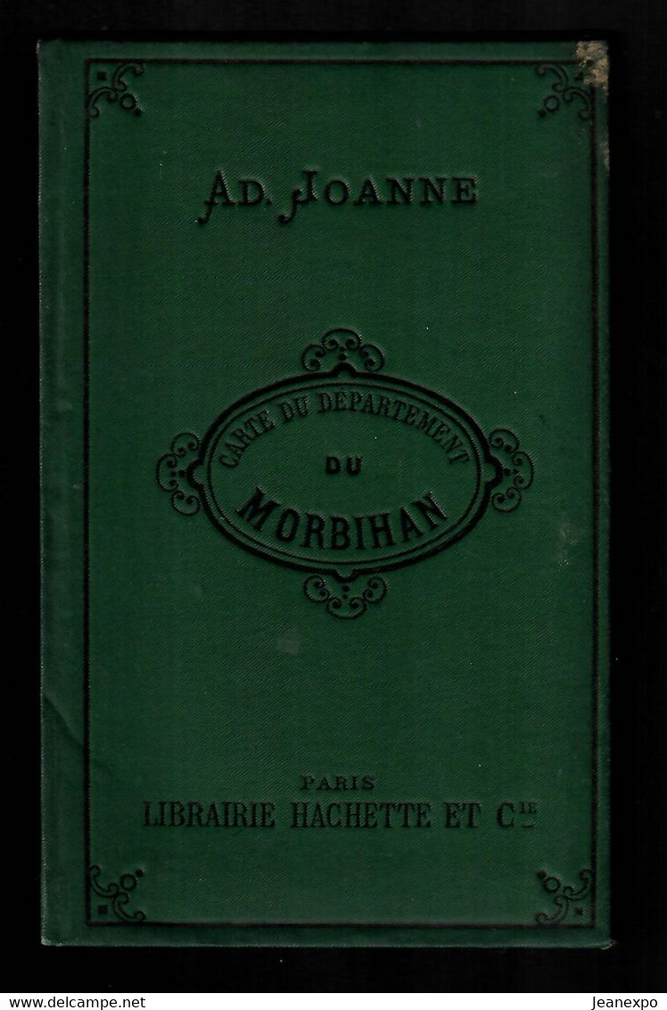 Cartes Départementales Joanne. Lot De 3 Cartes Toilées. Départements D'Ille Et Vilaine, Finistère Et Morbihan. - Mapas Geográficas