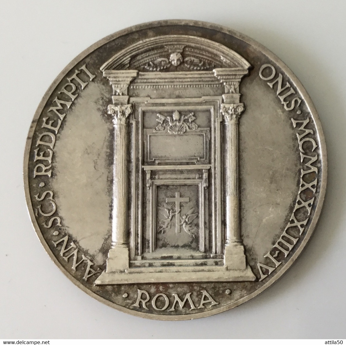 Vaticano- Papa Pio XI - Medaglia D’argento Anno XII - Gr.36,1 Diametro Mm.43 - 1933 - FDC. - Adel