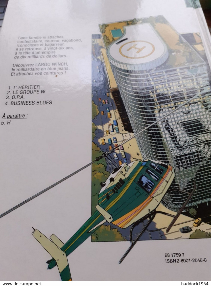 Business Blues Largo Winch PHILIPPE FRANCQ JEAN VAN HAMME Dupuis 1993 - Largo Winch