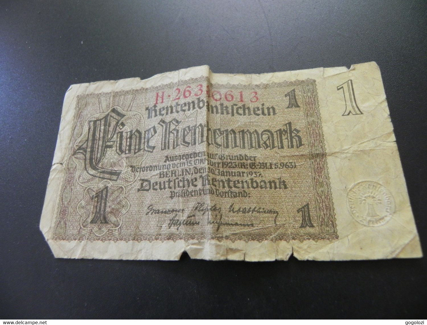 Deutschland 1 Rentenmark 1937 - 1 Rentenmark