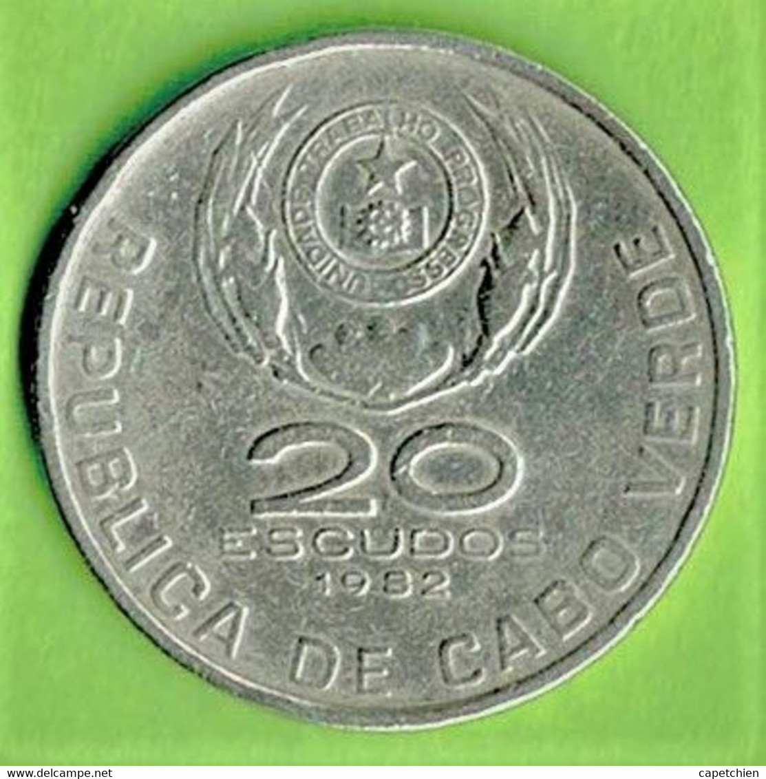 CAP VERT / CABO VERDE / 20 ESCUDOS / 1982 / DOMINGOS RAMOS / 1935 - 1966 - Cap Verde