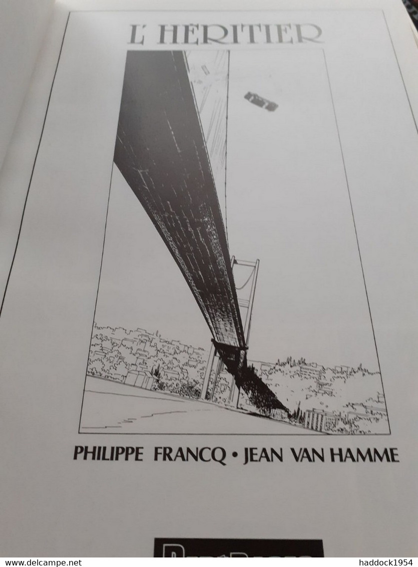 L'héritier Largo Winch PHILIPPE FRANCQ JEAN VAN HAMME Dupuis 1990 - Largo Winch