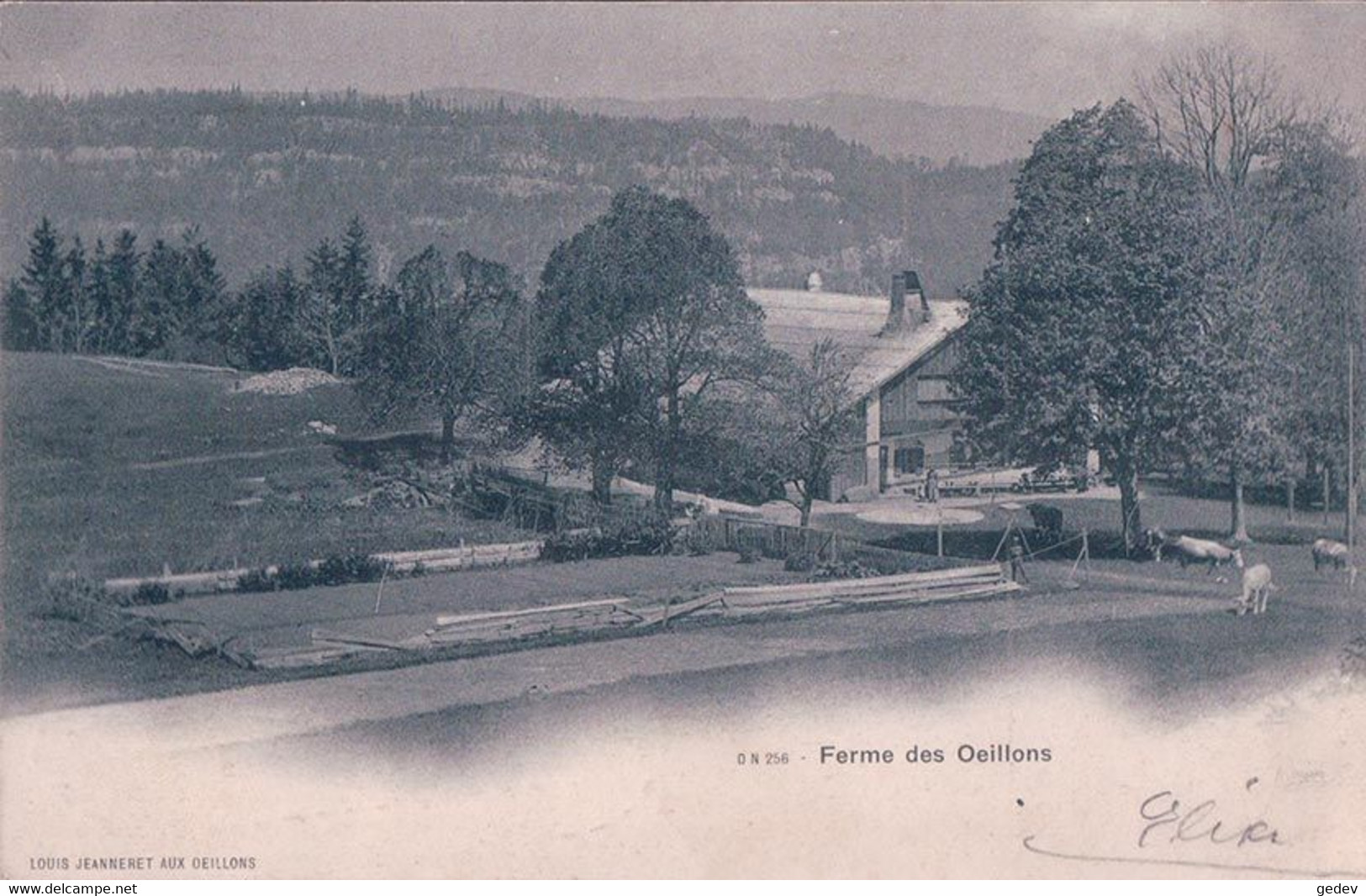 Noiraigue NE, Ferme Des Oeillons (29.6.1903) - Noiraigue 