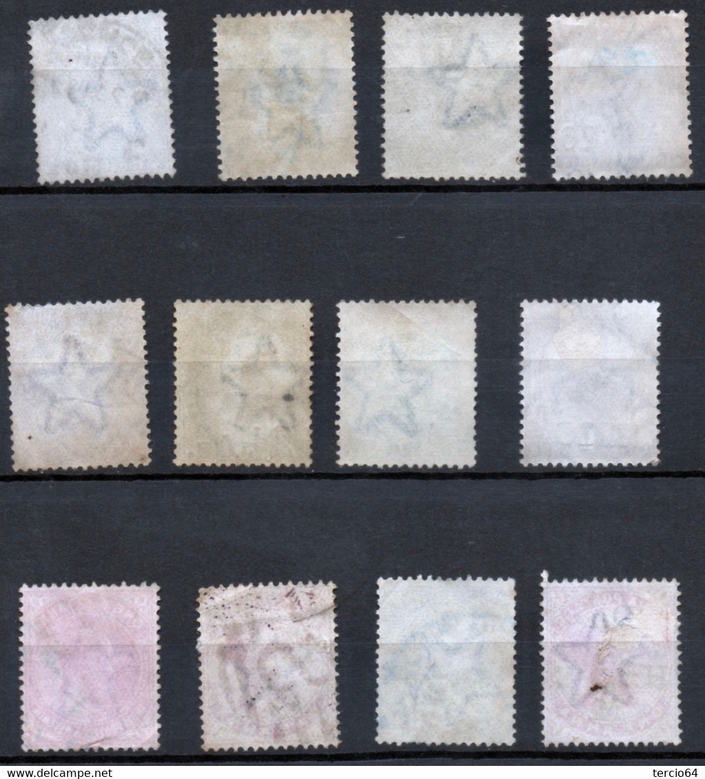 GREAT BRITAIN UK Angleterre  Lot 12 Timbres INDES ANGLAISES - INDIA POSTAGE Oblitérés Cf Scan Pour Détail Et état - Other & Unclassified