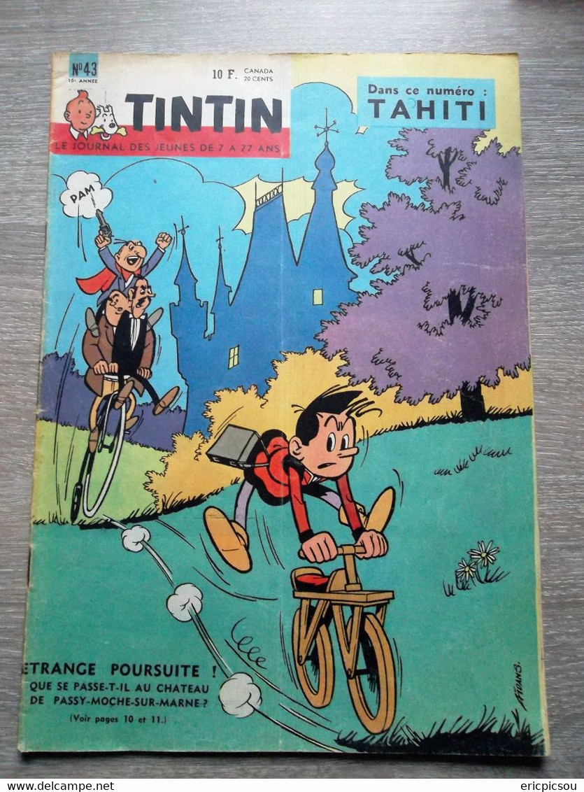 Tintin ( Magazine L'hebdomadaire ) 1960 N°43 ( 48 Pages ) - Tintin