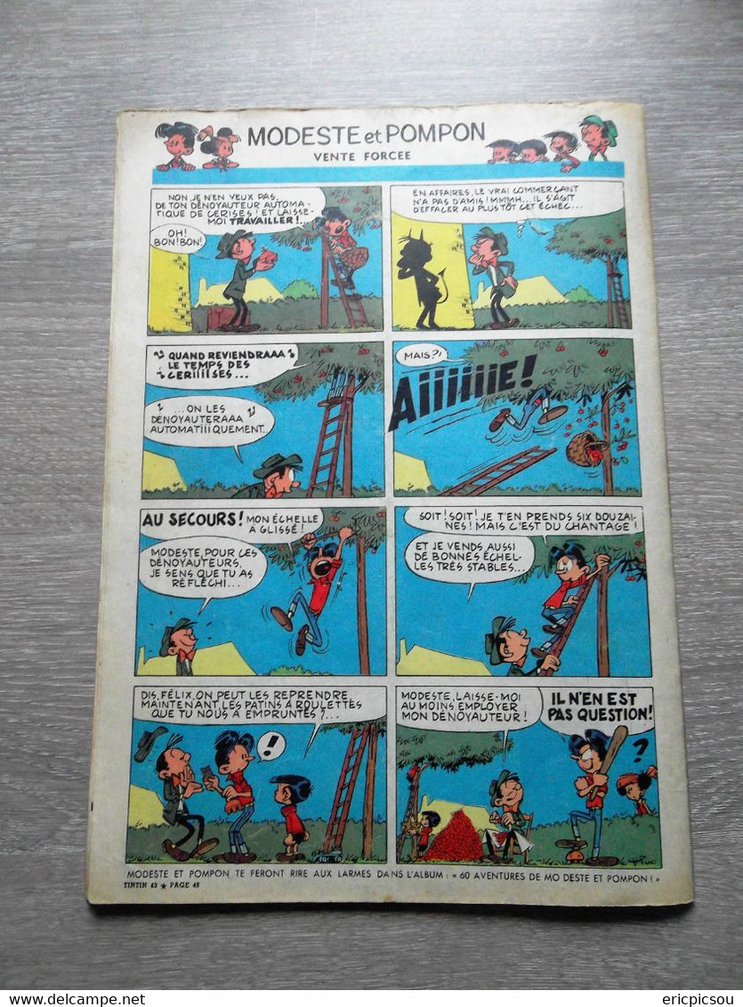 Tintin ( Magazine L'hebdomadaire ) 1960 N°43 ( 48 Pages )