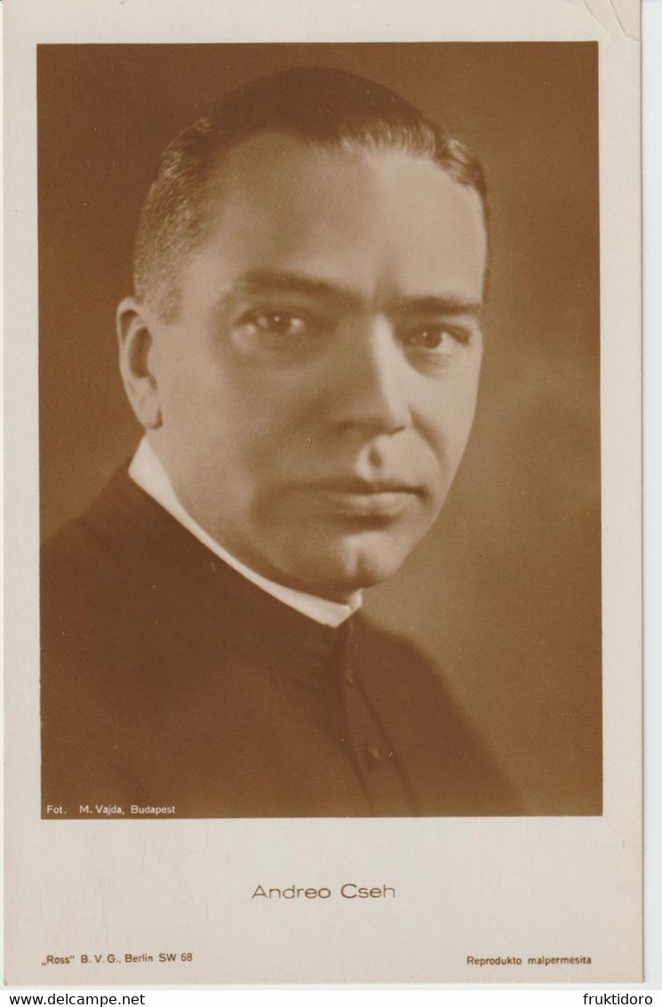 Photo Card Depicting Esperanto Teacher Andreo Cseh From Rumania - Instruisto Andreo Cseh - 1930 - Esperanto