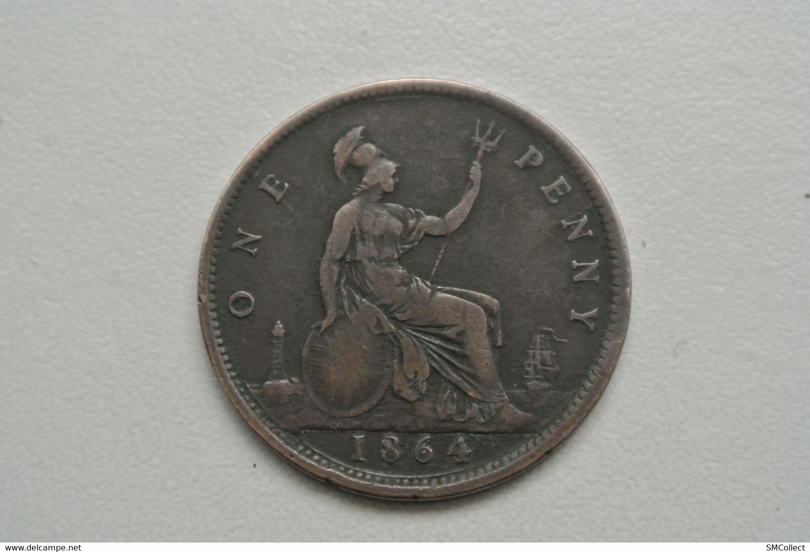 Grande Bretagne, Rare 1 Penny 1864 (839) - D. 1 Penny