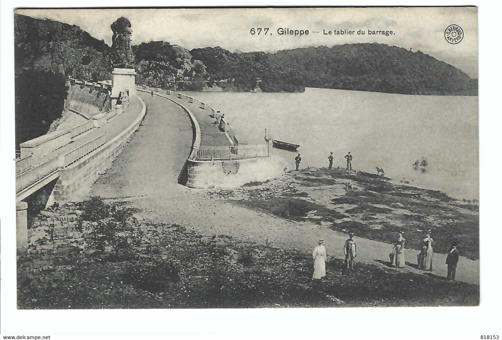 677. Gileppe - Le Tablier Du Barrage      Armée Belge D'occupation - Jalhay