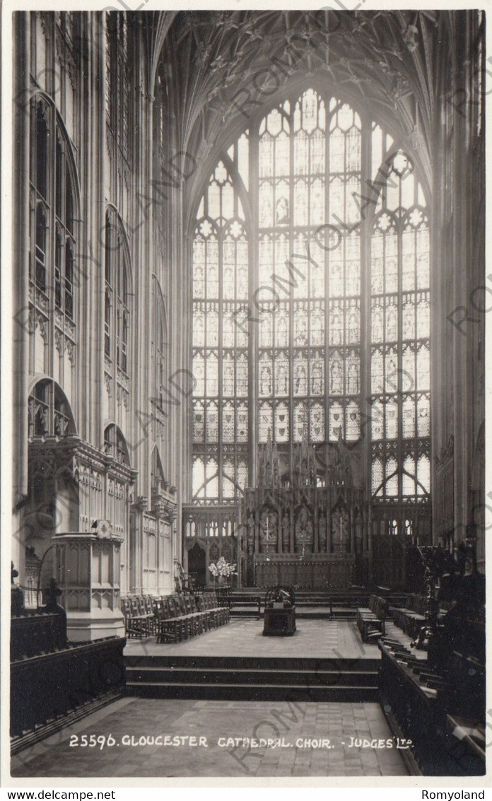 CARTOLINA  GLOUCESTER,GLOUCESTERSHIRE,INGHITERRA,REGNO UNITO,CATHEDRAL CHOIR-JUDGES,NON VIAGGIATA - Gloucester