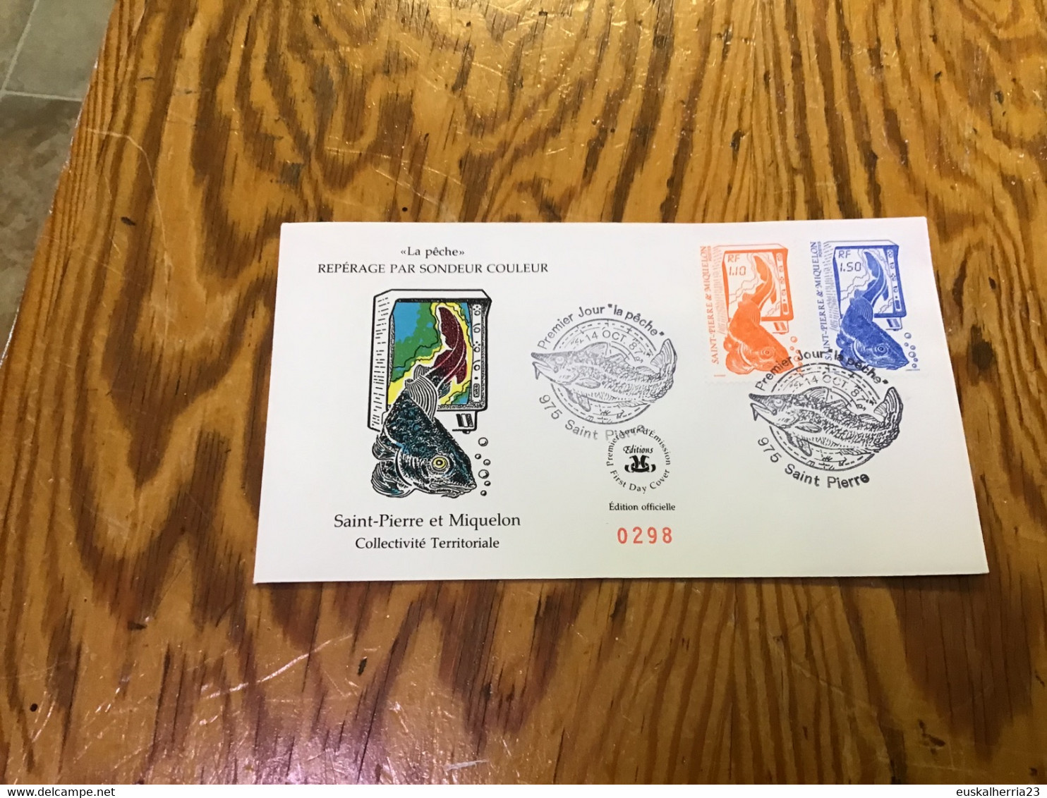 Enveloppe 1er Jour Saint-pierre Et Miquelon La Pêche 1987 - Used Stamps