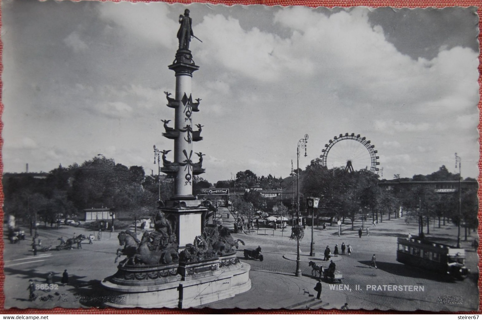 2 AK Wien . Blick V.Lusthaus Im K.K.Prater 1909 / Praterstern Gel.1955 - Prater