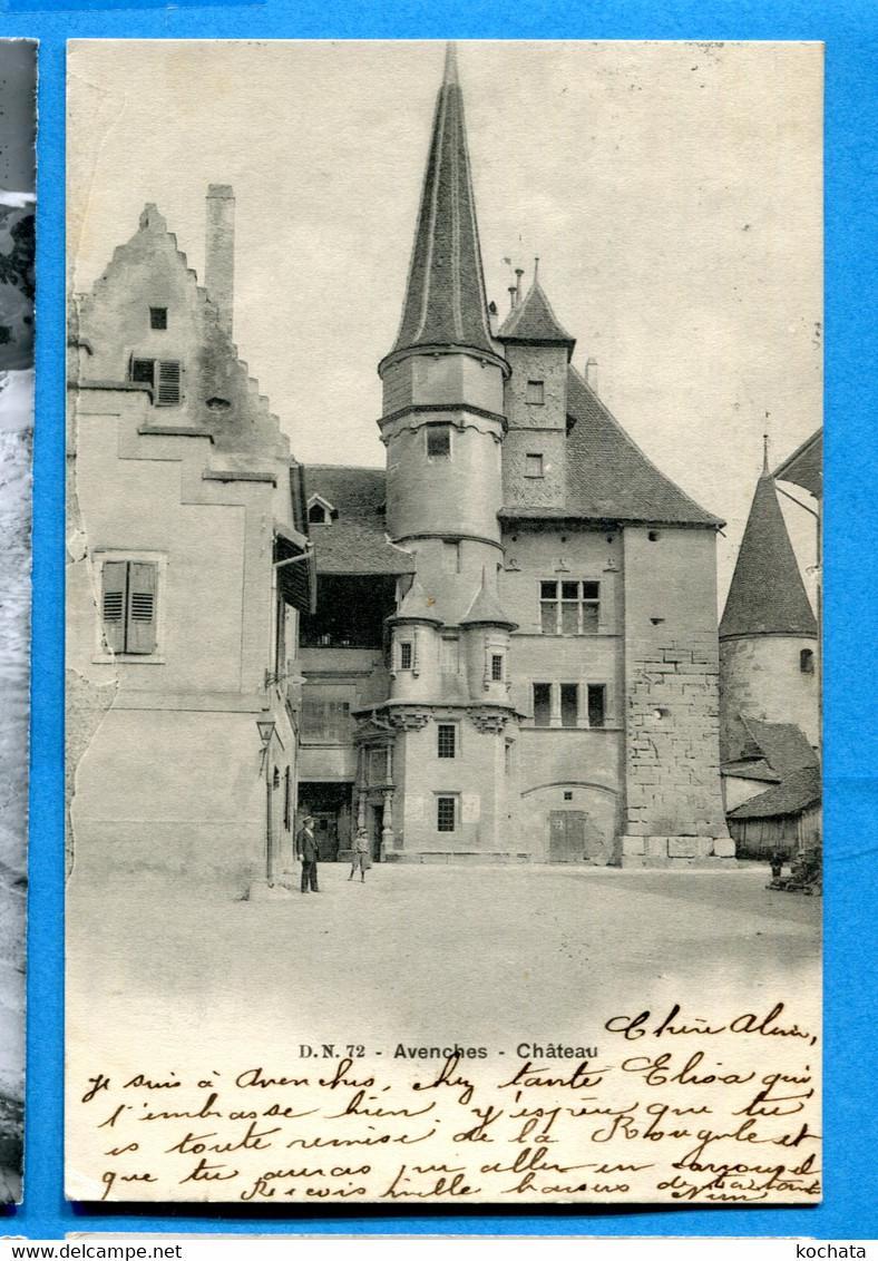 PRO399, Avenches, Château, Animée, 72, Précurseur, Circulée 1905 - Avenches