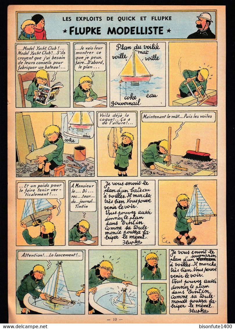 TINTIN - Hergé : Les Aventures De Quick Et Flupke Couleur Datant De 1952 Et Paru Dans Le Journal TINTIN. - Quick Et Flupke