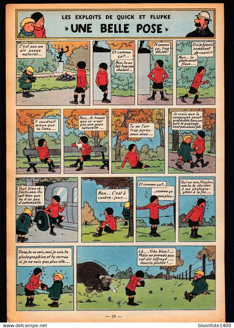 TINTIN - Hergé : Les Aventures De Quick Et Flupke Couleur Datant De 1952 Et Paru Dans Le Journal TINTIN. - Quick Et Flupke