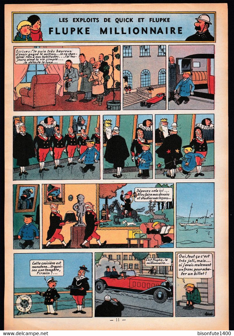 TINTIN - Hergé : Les Aventures De Quick Et Flupke Couleur Datant De 1952 Et Paru Dans Le Journal TINTIN. - Quick Et Flupke