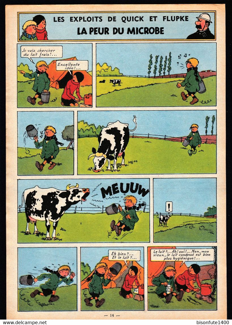 TINTIN - Hergé : Les Aventures De Quick Et Flupke Couleur Datant De 1952 Et Paru Dans Le Journal TINTIN. - Quick Et Flupke