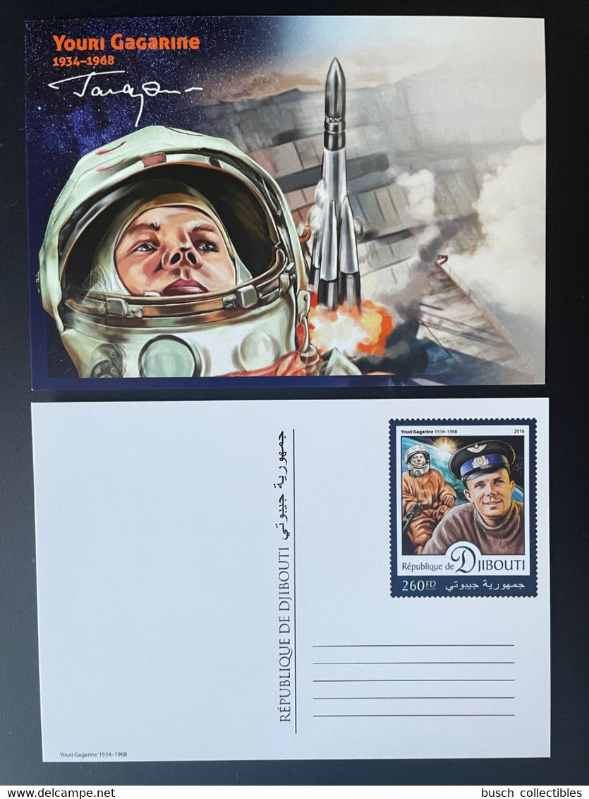 Djibouti Dschibuti 2016 Mi. 1189 - 1193 Stationery Entier Ganzsache Youri Gagarine Yuri Gagarin Space Espace Raumfahrt - Africa