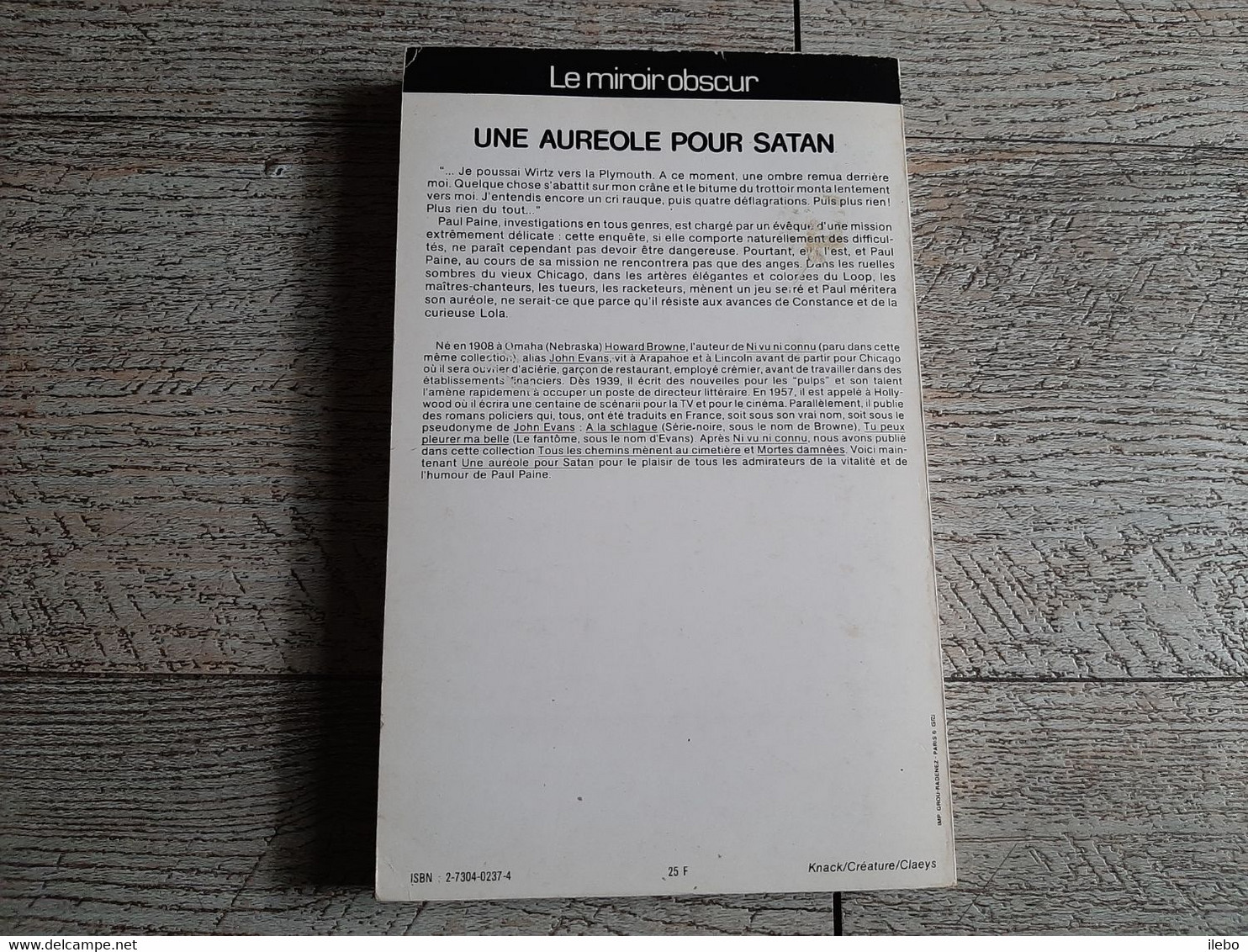 Johns Evans Une Auréole Pour Satan Néo 1983 Suspense Insolite Mystère Policier - NEO Nouvelles Ed. Oswald
